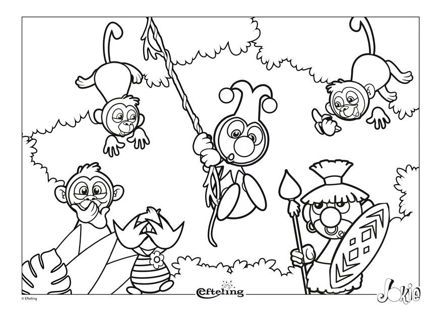 Dibujo para colorear efteling - Africa